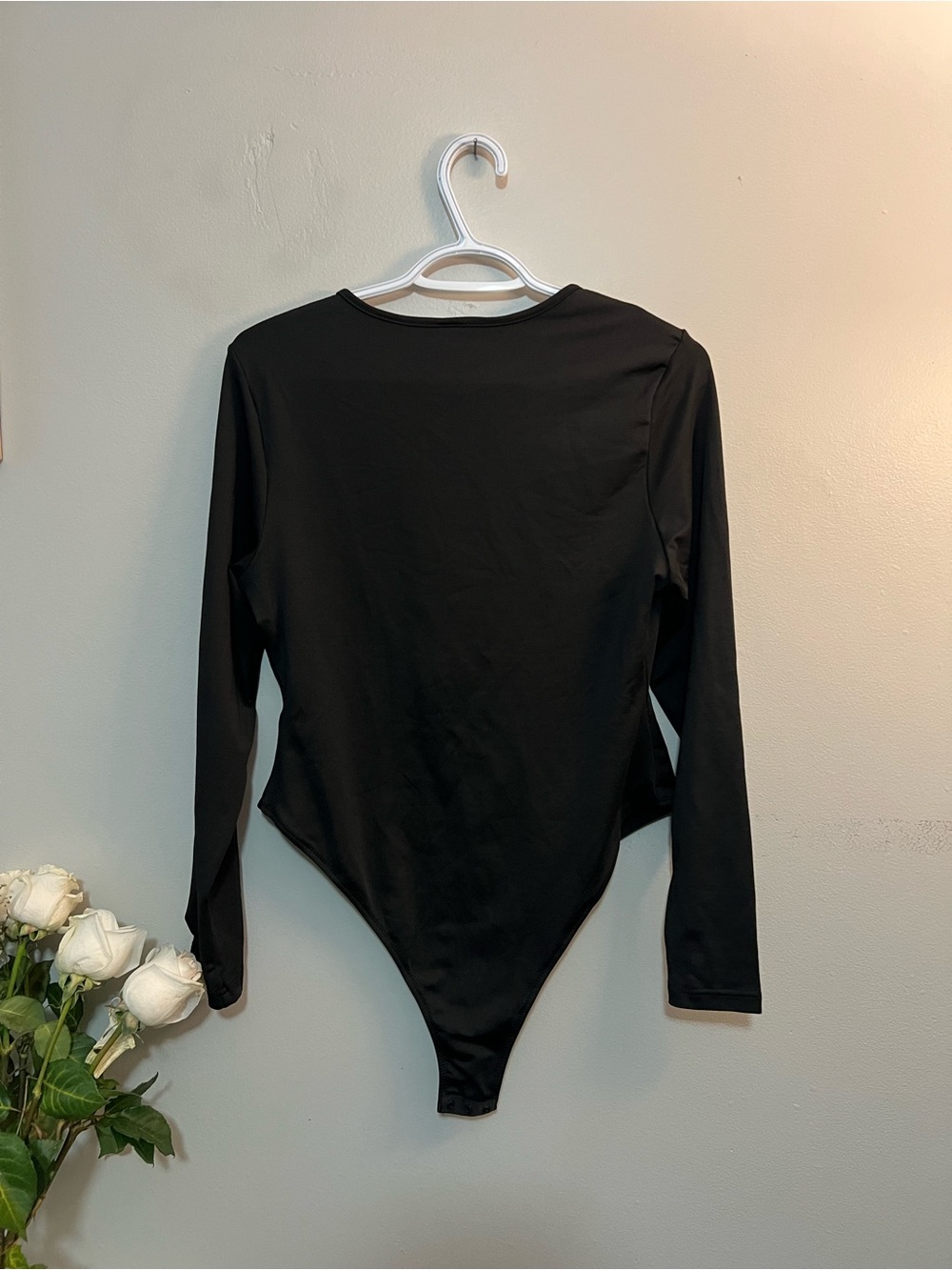 SHEIN Black Long-Sleeve Bodysuit - Picture 4 of 5